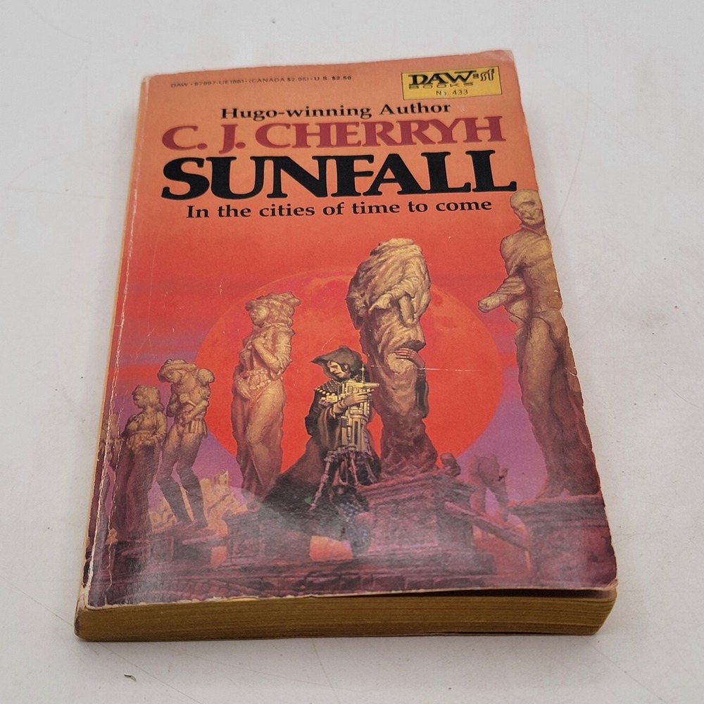 C. J. Cherryh Sunfall Paperback First Printing Michael Whelan Art Good